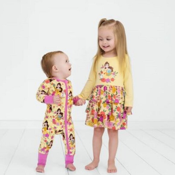 NIB Little Sleepies Disney Princess Belle Zippy 0-3 months - Picture 4 of 5